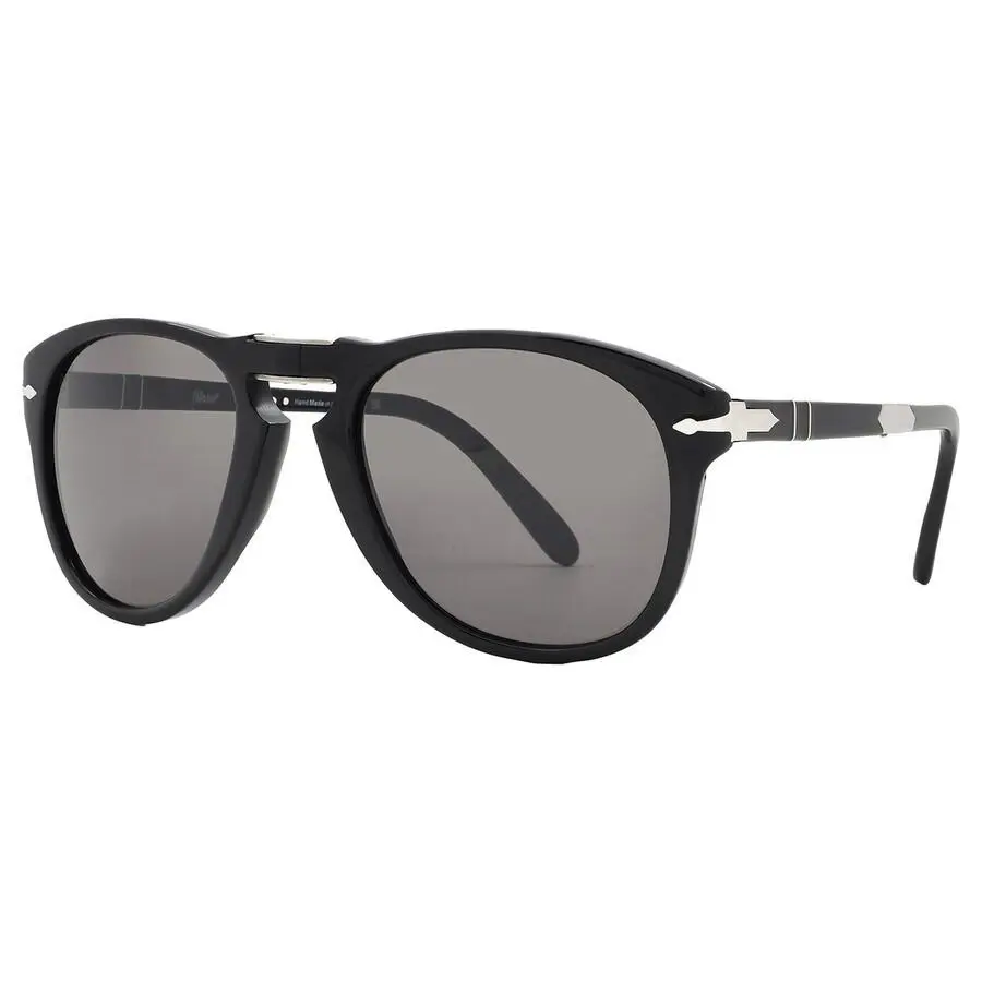 Persol PO0714SM 95/B1 Steve Mcqueen Sunglasses Black Frame Dark Grey 54mm