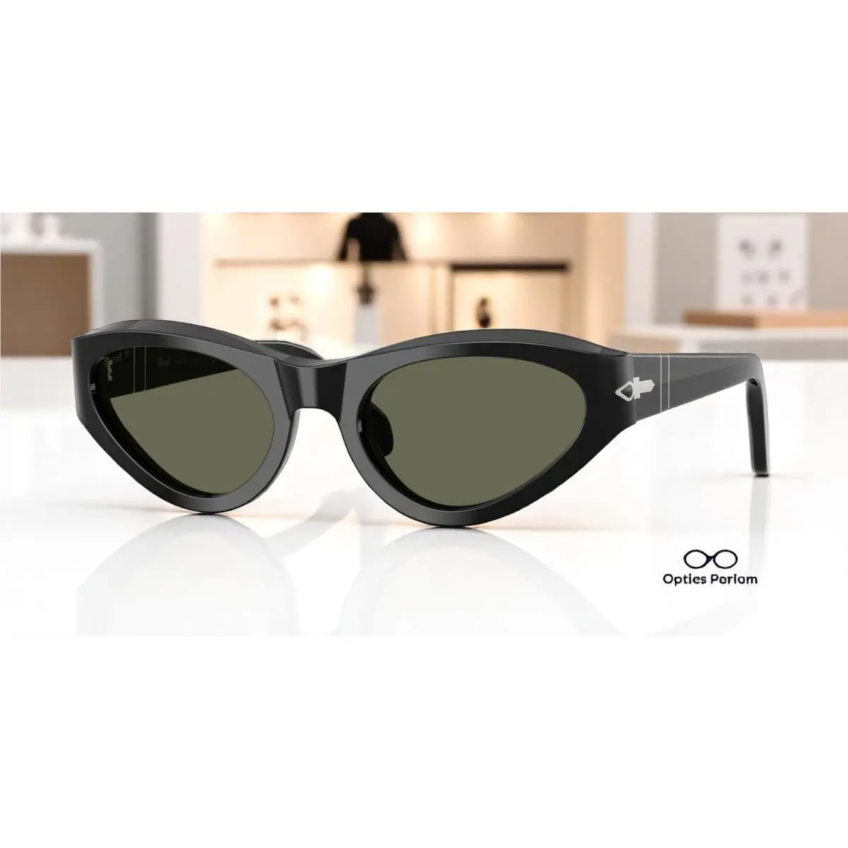 Persol PO0052S 95 58 Black Green Polar Polarized 53 mm Women`s Sunglasses