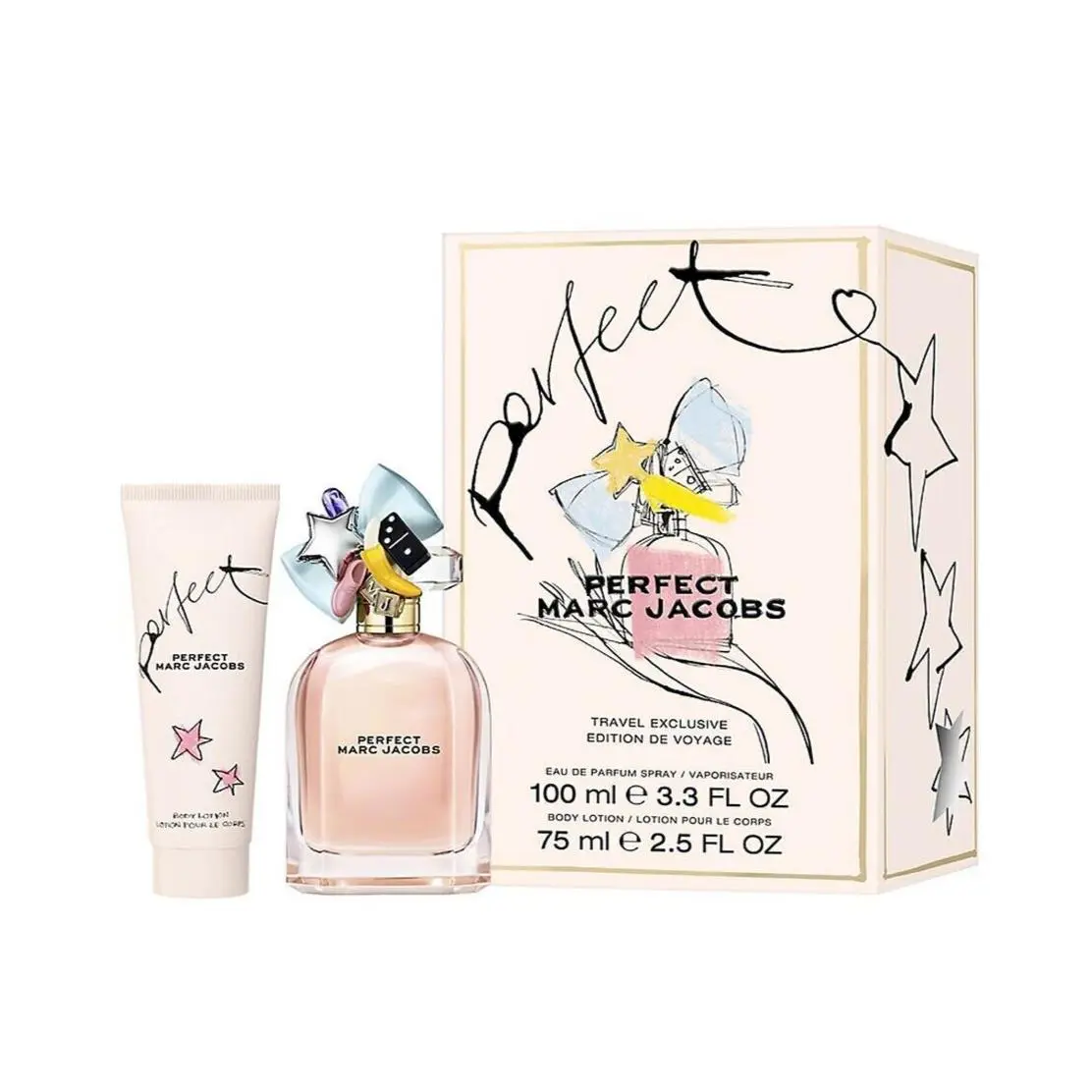 Perfect by Marc Jacobs 2pc Set For Women 3.3oz Edp 2.5oz Body Lotion