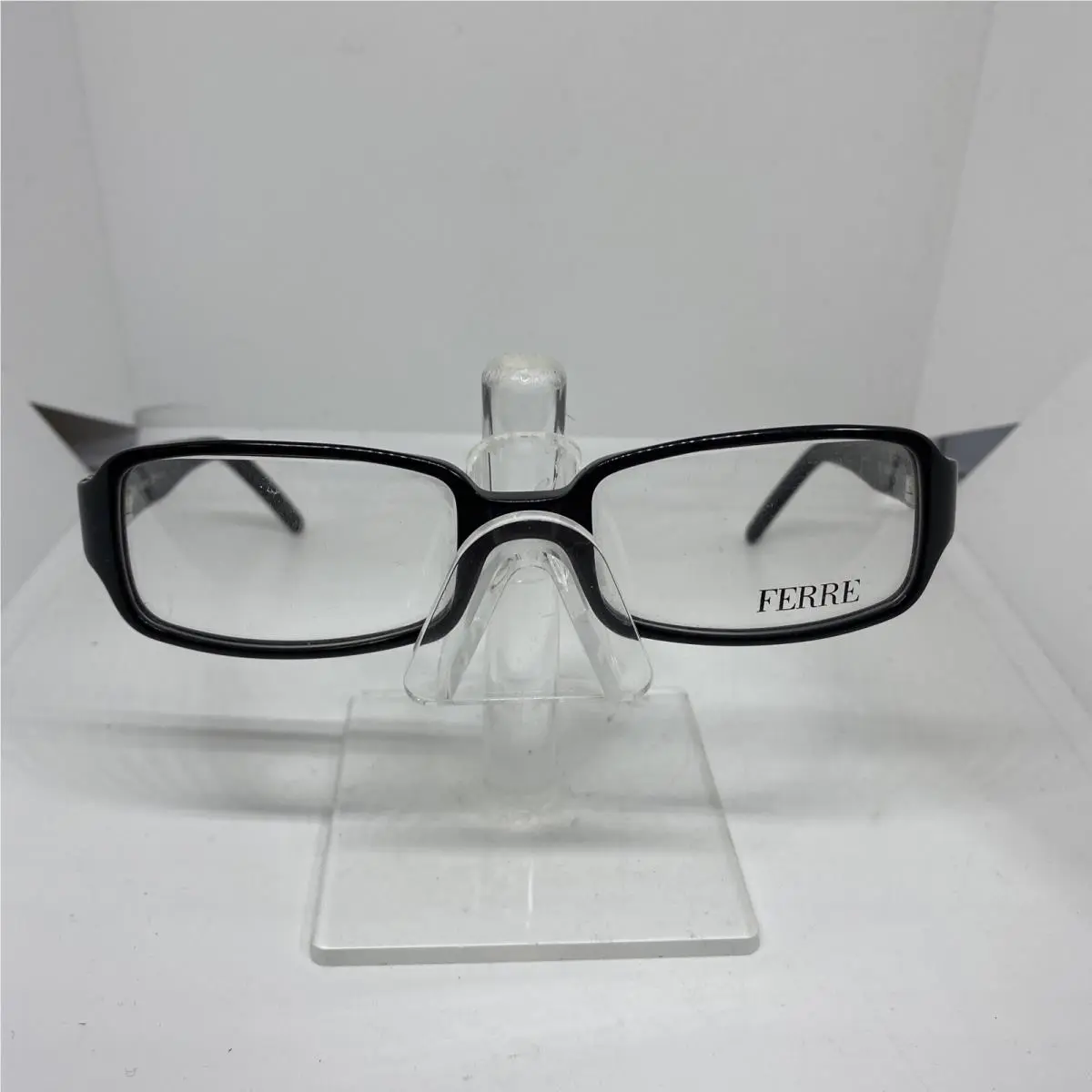 GF Ferre GF04701 Eyeglasses Frames Black Gray Rectangular Full Rim 50-19-130