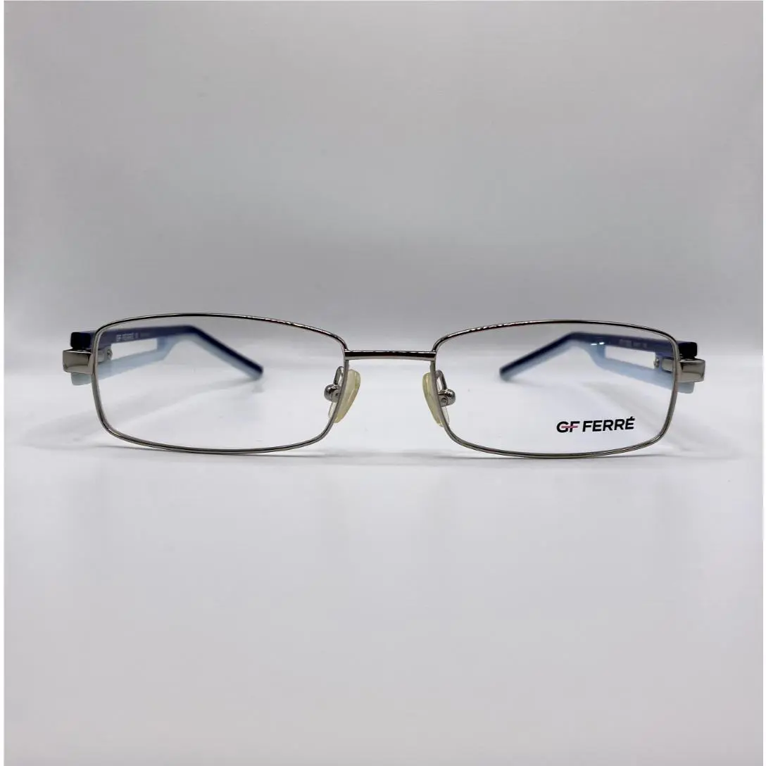 Gianfranco Ferre FF17303 Silver Blue Metal Eyeglasses Frame 52-17-135 FF 17303