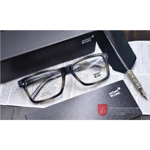 Montblanc MB0676 MB 0676 055 56-18-140 Gray Rx-able Men`s Eyeglasses Frame Italy