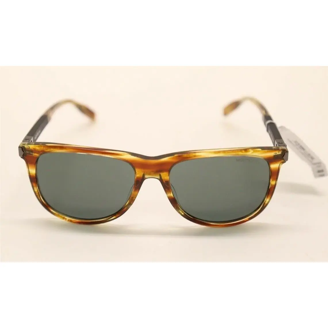 Montblanc MB0031S 009 Havana/green Square 57mm Sunglasses 1259