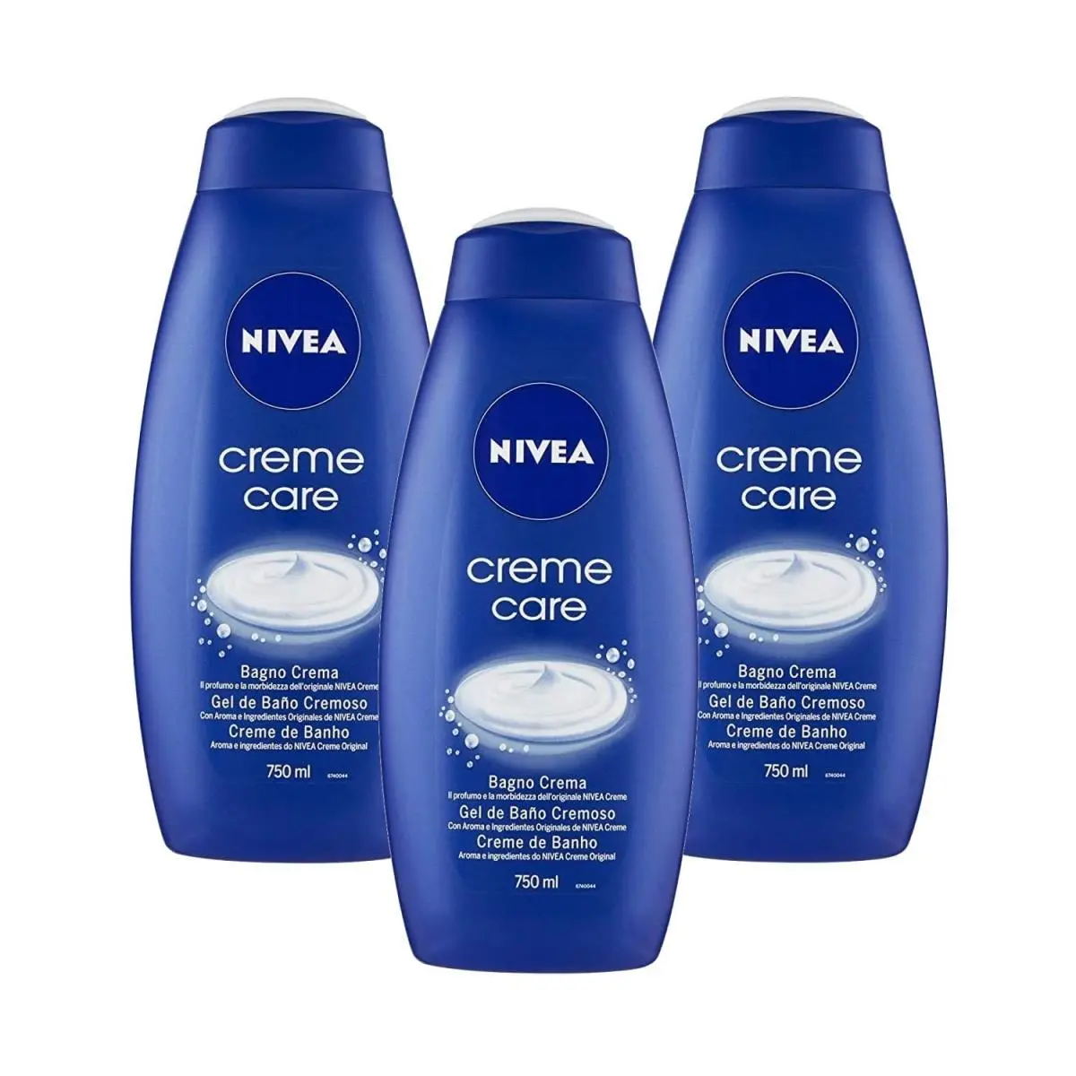 Bath Cream Body Wash Creme Care Scent - 25.36 Ounce 750ml x by Nivea