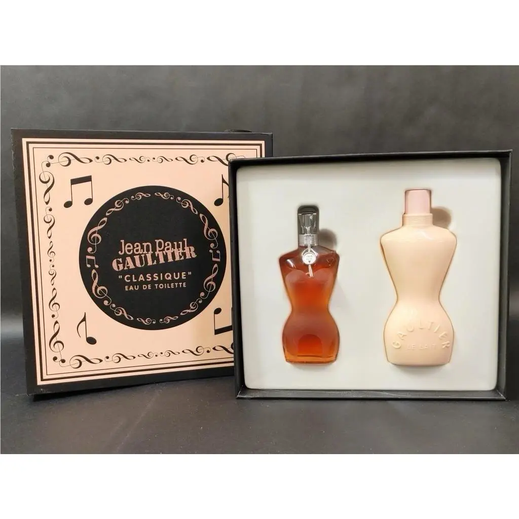 Classique by Jean Paul Gaultier For Women 2 Piece Gift Set with Real Music Box
