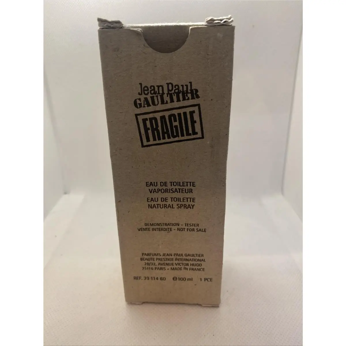 Fragile by Jean Paul Gaultier 3.3oz Perfume Women Eau de Toilette Tester Box