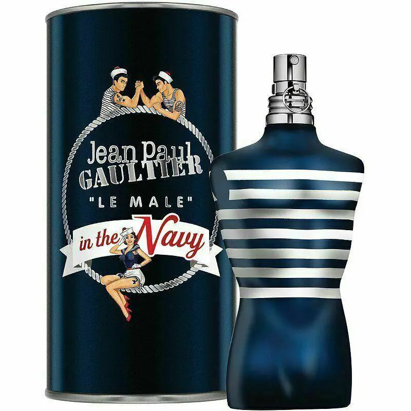 Le Male in The Navy by Jean Paul Gaultier For Men 6.8 oz Eau de Toilette Spray - Navy