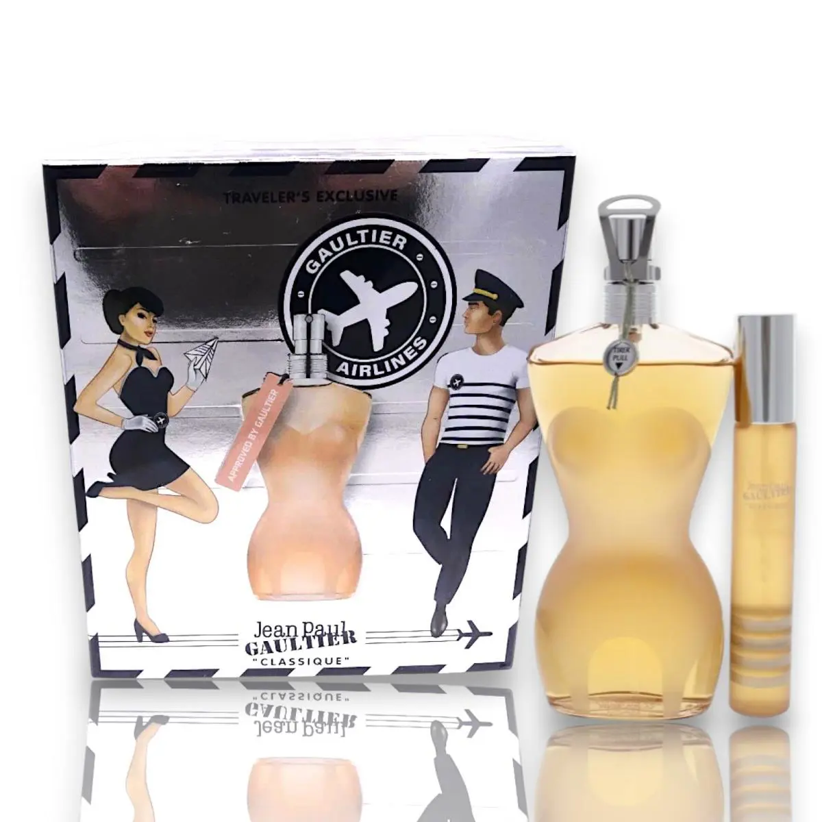 Classique  For Women 2 Pc Gift Set Travelers Exclusive by Jean Paul Gaultier