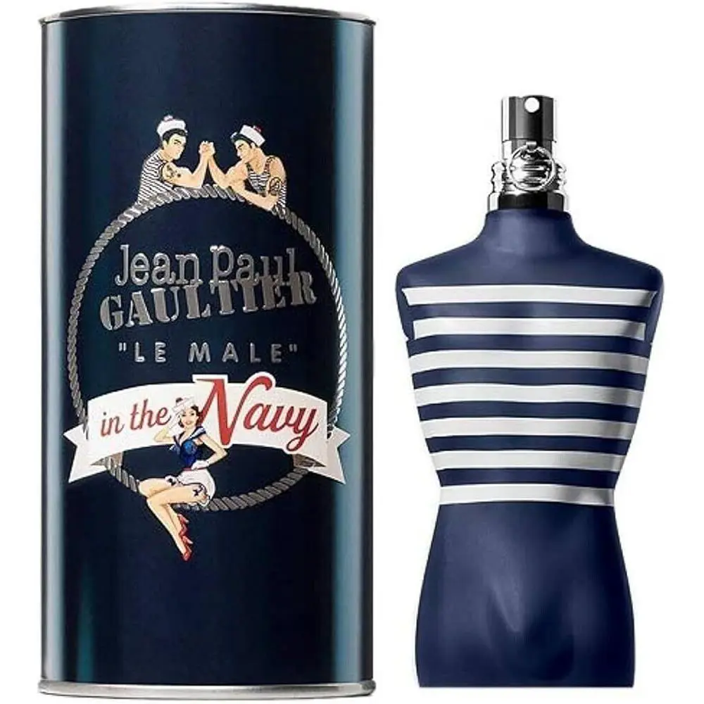 Men Le Male in The Navy by Jean Paul Gaultier For Men 6.8 oz Edt