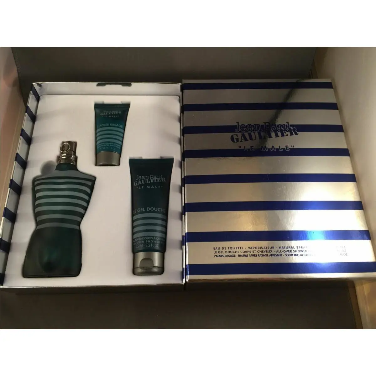 Jean Paul Gaultier `le Male` 3 Piece Gift Set For Men