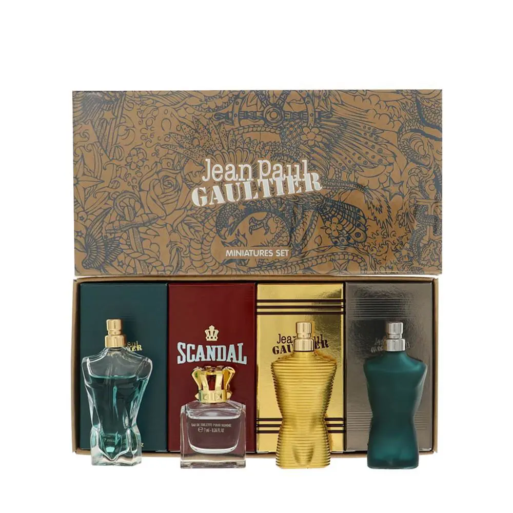 Jean Paul Gaultier For Men 4 Piece Gift Set For Men - 0.24 Oz Le Male Eau De