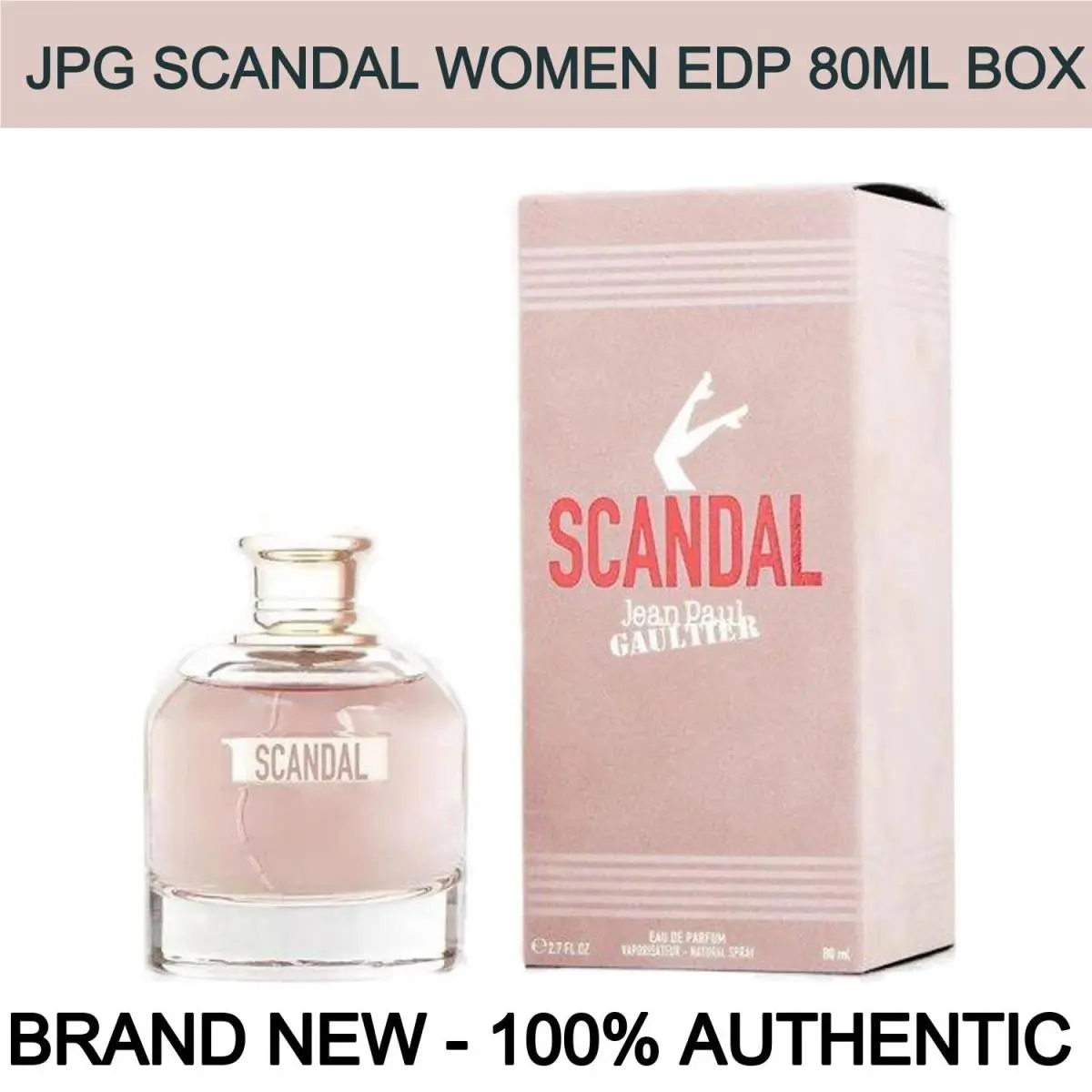 Jean Paul Gaultier Scandal Eau de Perfum For Women 2.7oz Spray Bottle Box