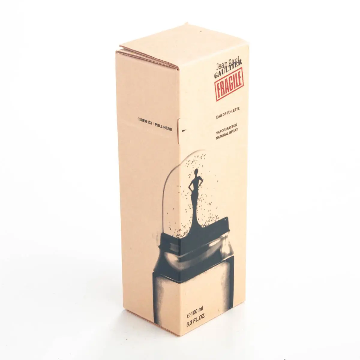 Jean Paul Gaultier Fragile Eau de Toilette 3.4OZ Edt Vintage Snow Globe Jpg