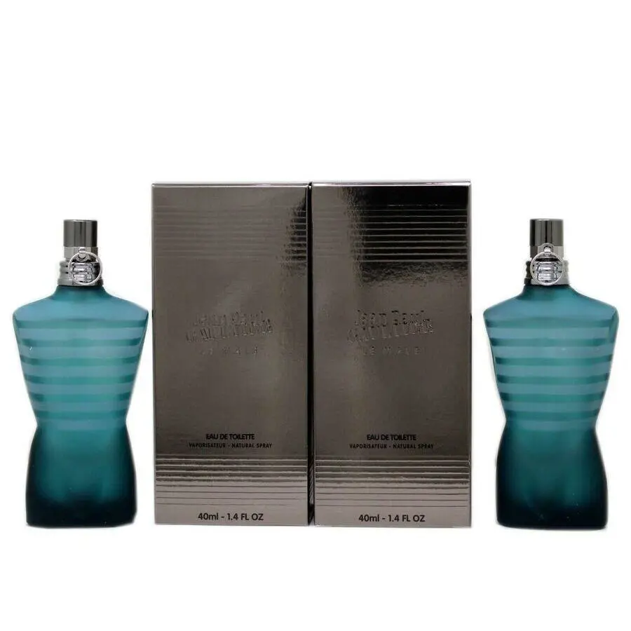 Jean Paul Gaultier Le Male Men`s Two Bottles Edt 1.4oz