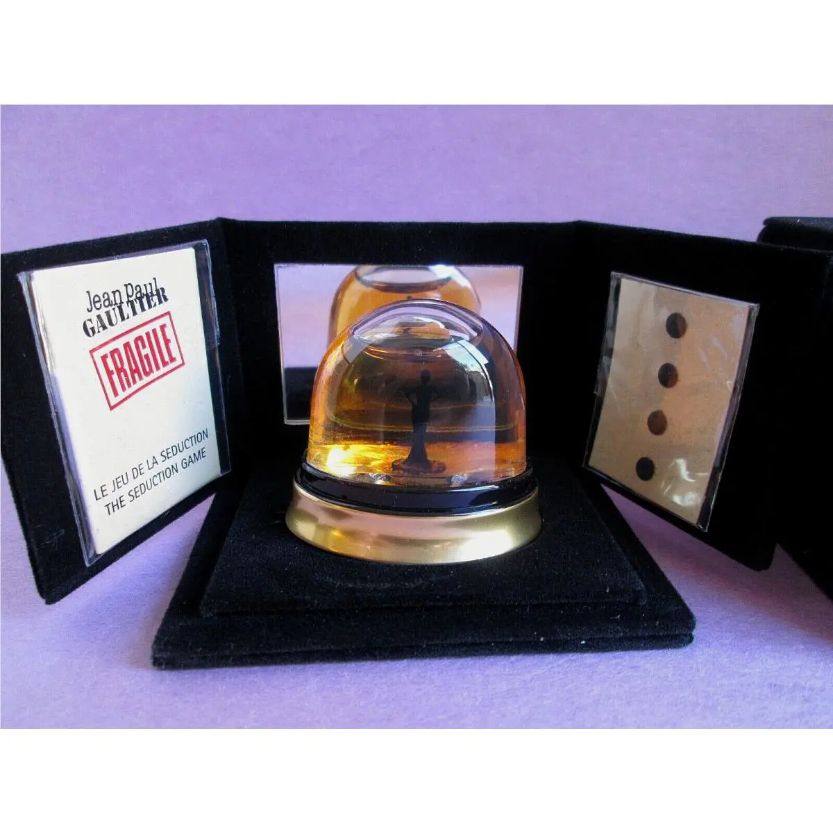 Vintage Jean Paul Gaultier Fragile Mini Eau de Parfum Velvet Box 7 ml 0.23 oz