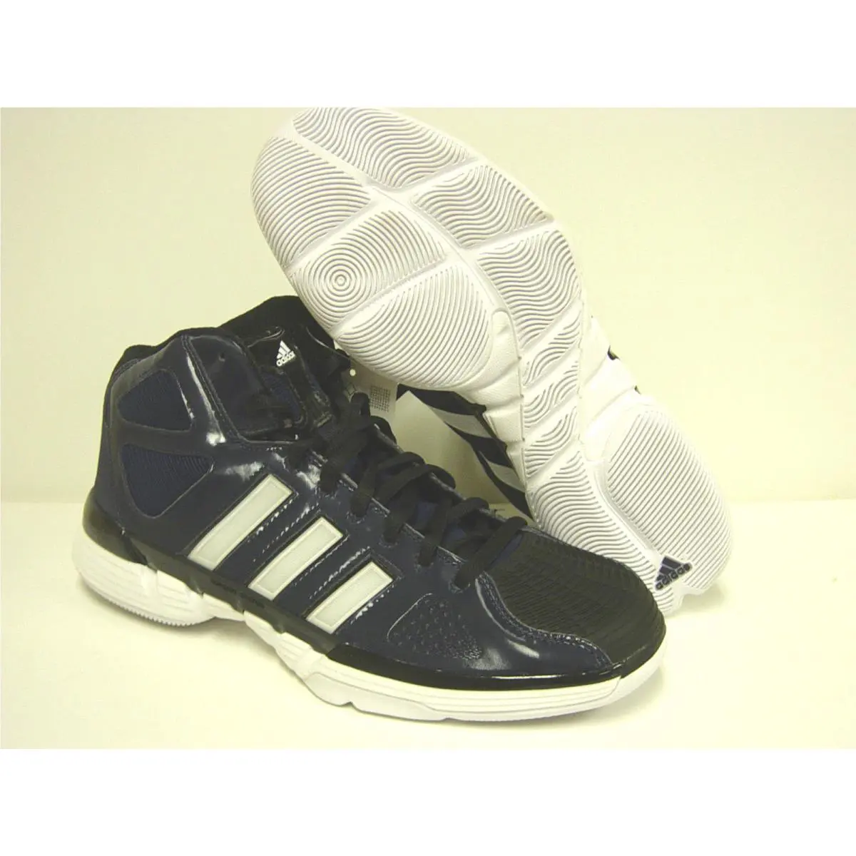 Mens Adidas Pro Model 0 G21007 Indigo Blue White Basketball Sneakers Shoes
