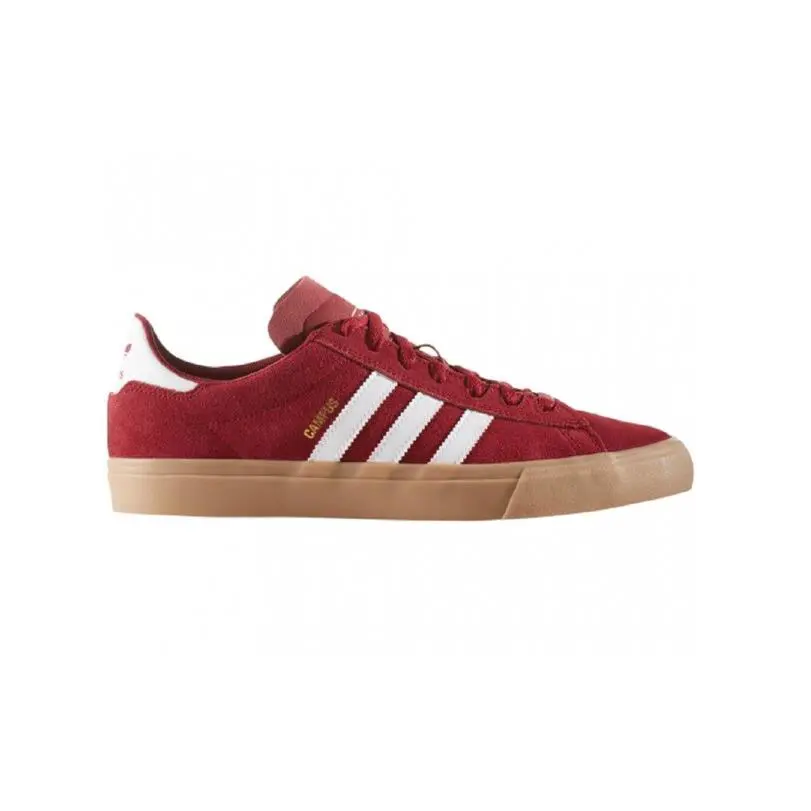 Adidas Campus Vulc II Adv Burgundy White Gum Sneaker BB8523 390 Men`s Shoes
