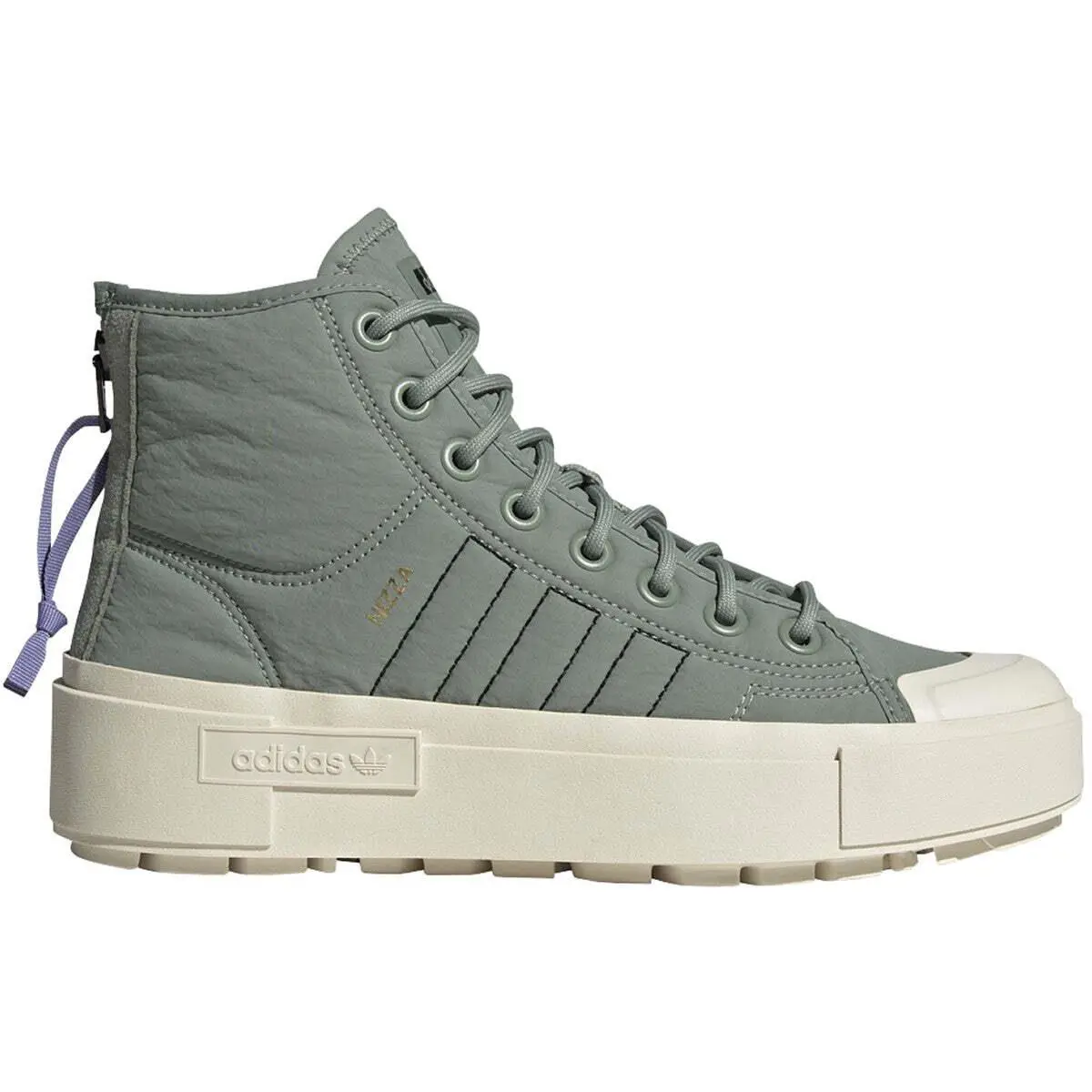 HQ6042 Womens Adidas Nizza Bonega X W - Silgrn,Cblack,Lpurpl