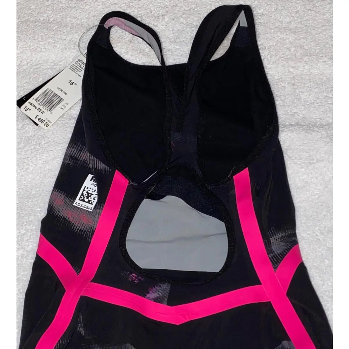 Adidas clothing - ADIDAS Adizero XVIII BreastStroke Kneesuit Swim Suit - CD5236 - Black 7