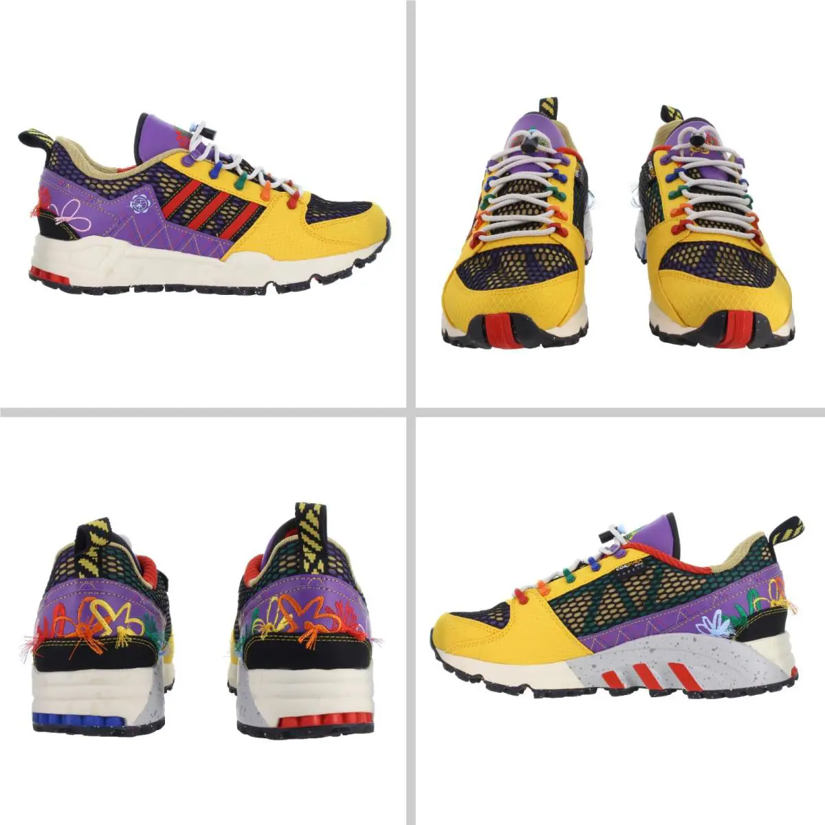 Adidas shoes - Adidas Sean Motherspoon Equipment Support 93 - GX3893 - Yellow, Purple, Bold Gold, Red 2