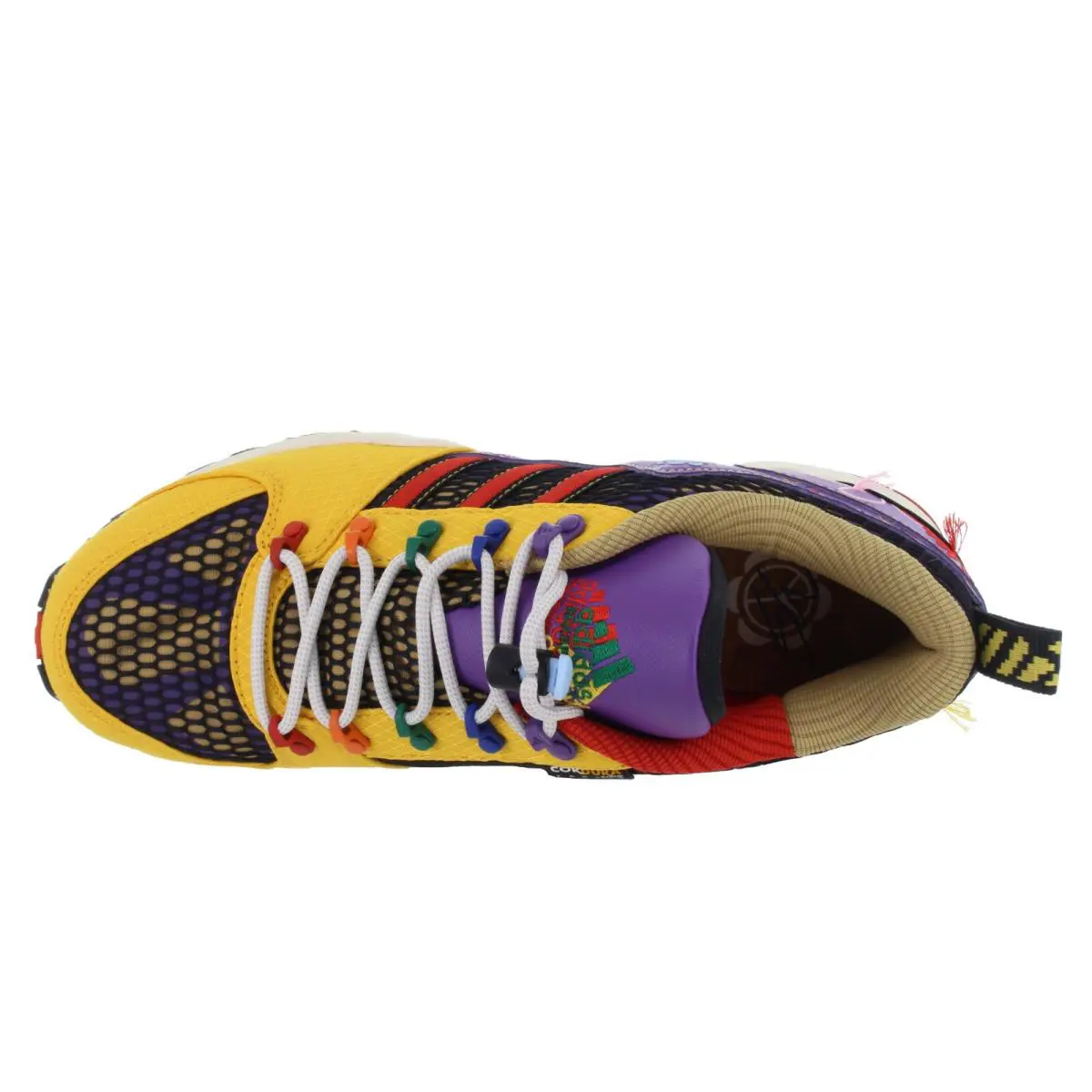 Adidas shoes - Adidas Sean Motherspoon Equipment Support 93 - GX3893 - Yellow, Purple, Bold Gold, Red 5