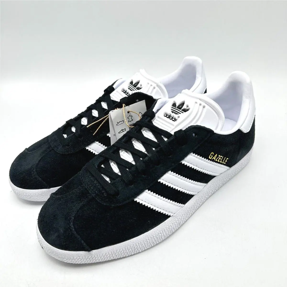 Adidas Originals Gazelle Core Black Cloud White Gold BB5476 Men`s sz 4-13