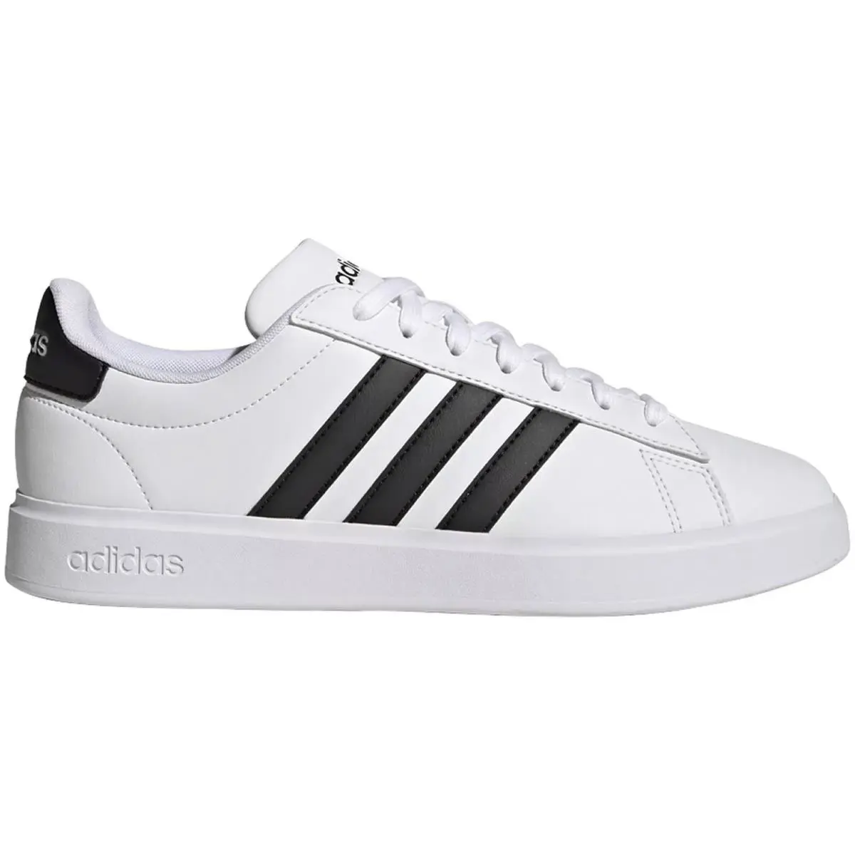 Adidas Grand Court 2.0 White Black GW9195 Lace Up - White