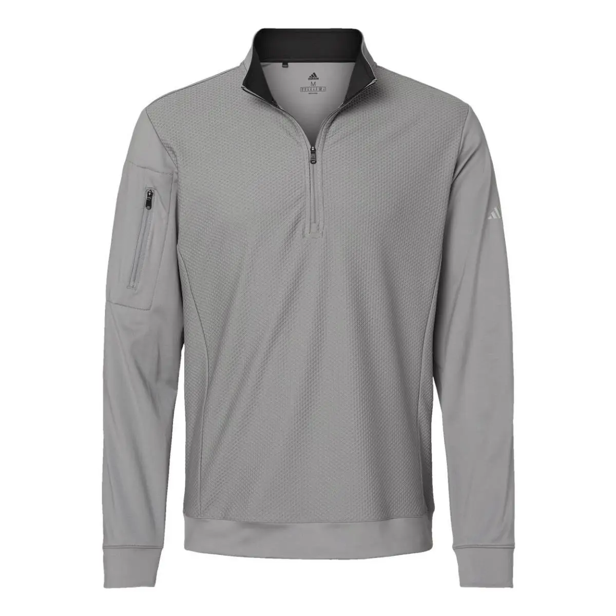 Adidas clothing - Performance Textured 1/4 Zip Pullover - A295 - White 0
