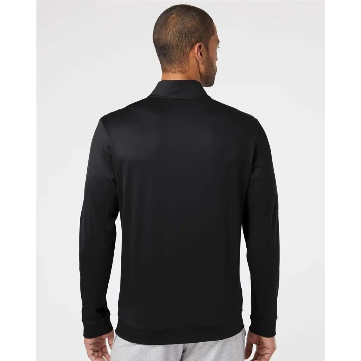 Adidas clothing - Performance Textured 1/4 Zip Pullover - A295 - White 4