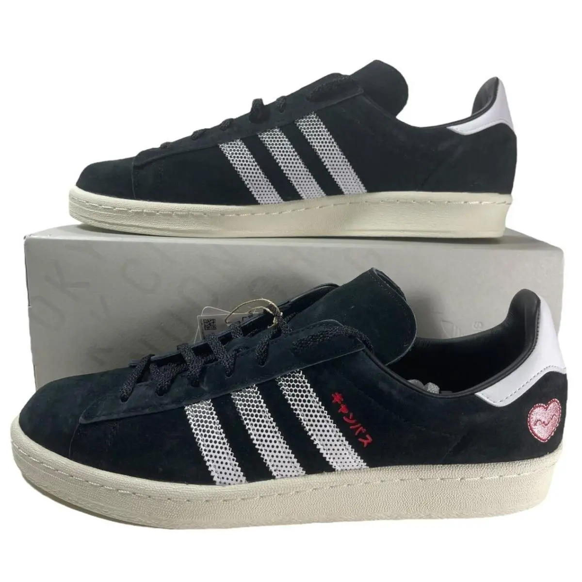 Adidas Originals x Tokyo Manga Campus 80s Sneakers Black Suede GY4586 Men`s Shoe