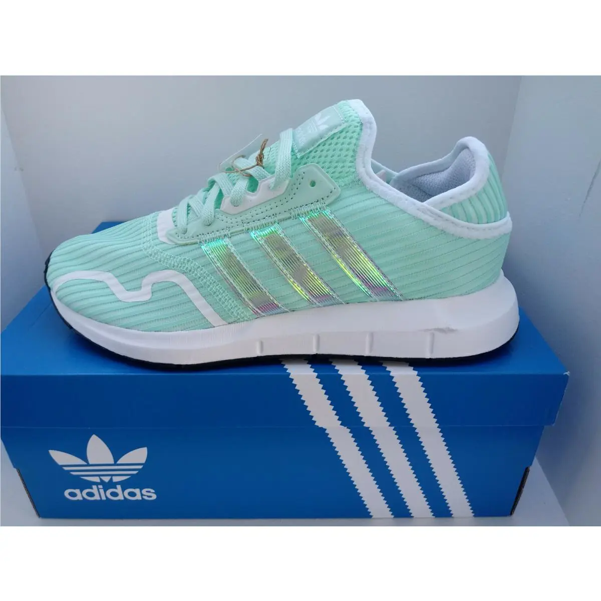 Adidas shoes - adidas Swift Run X Sneakers (Big Kid) - FY4779 - LIGHT MINT GREEN 9