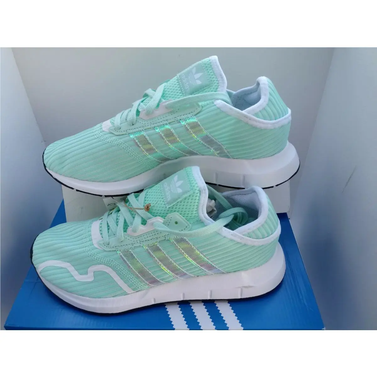 Adidas shoes - adidas Swift Run X Sneakers (Big Kid) - FY4779 - LIGHT MINT GREEN 0