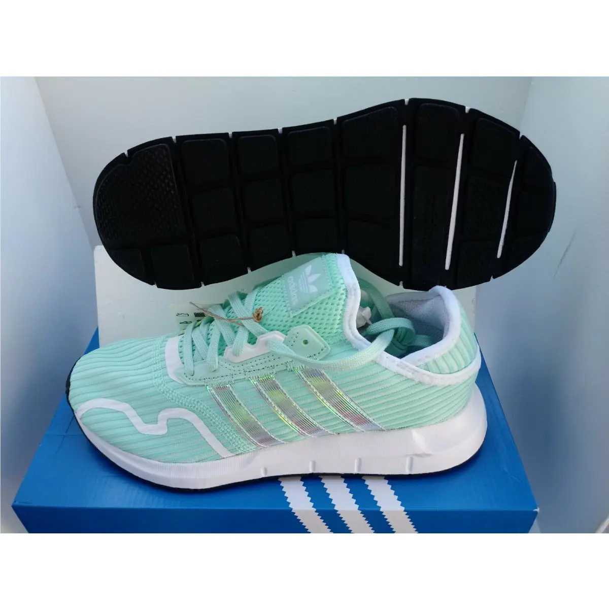 Adidas shoes - adidas Swift Run X Sneakers (Big Kid) - FY4779 - LIGHT MINT GREEN 1