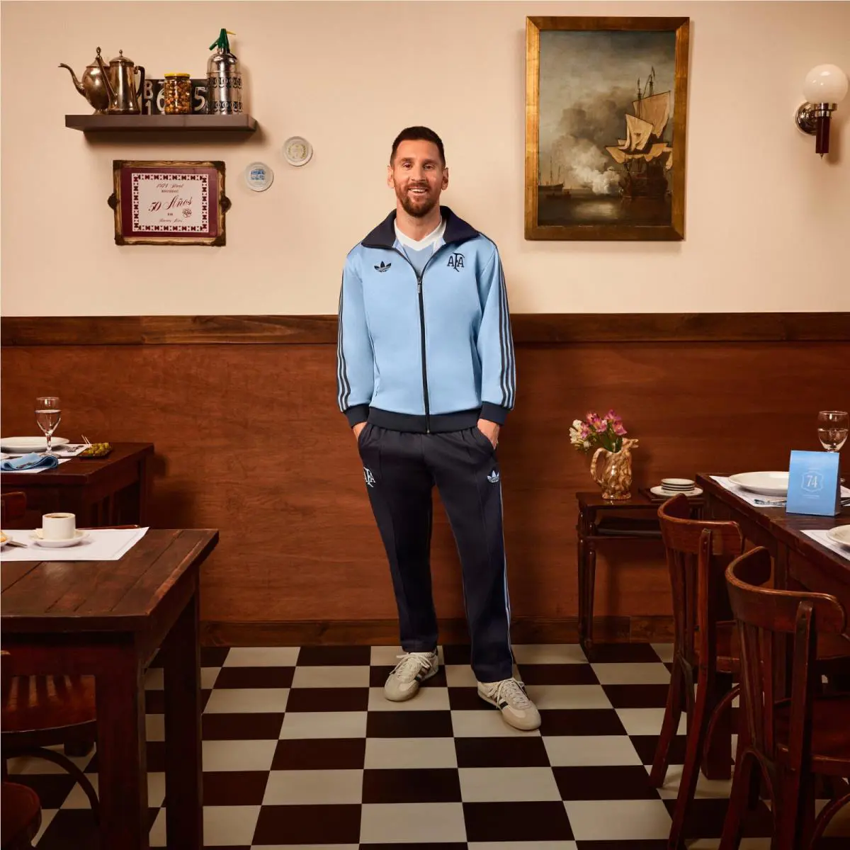 Adidas clothing - Adidas Argentina Anniversary Track Jacket - Blue 5
