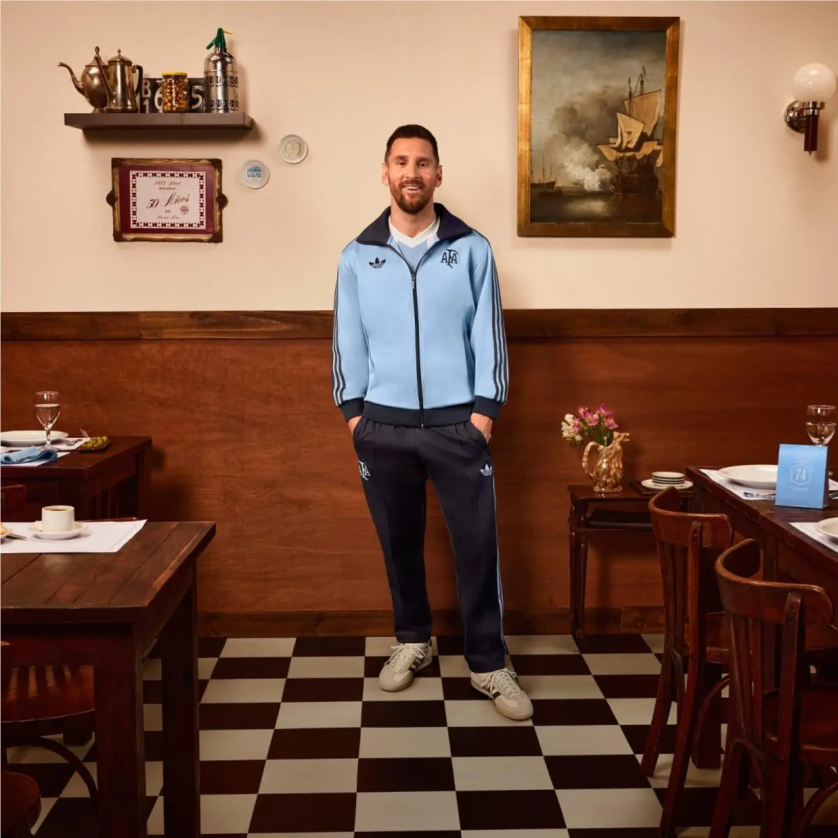 Adidas clothing - Adidas Argentina Anniversary Track Jacket - Blue 12