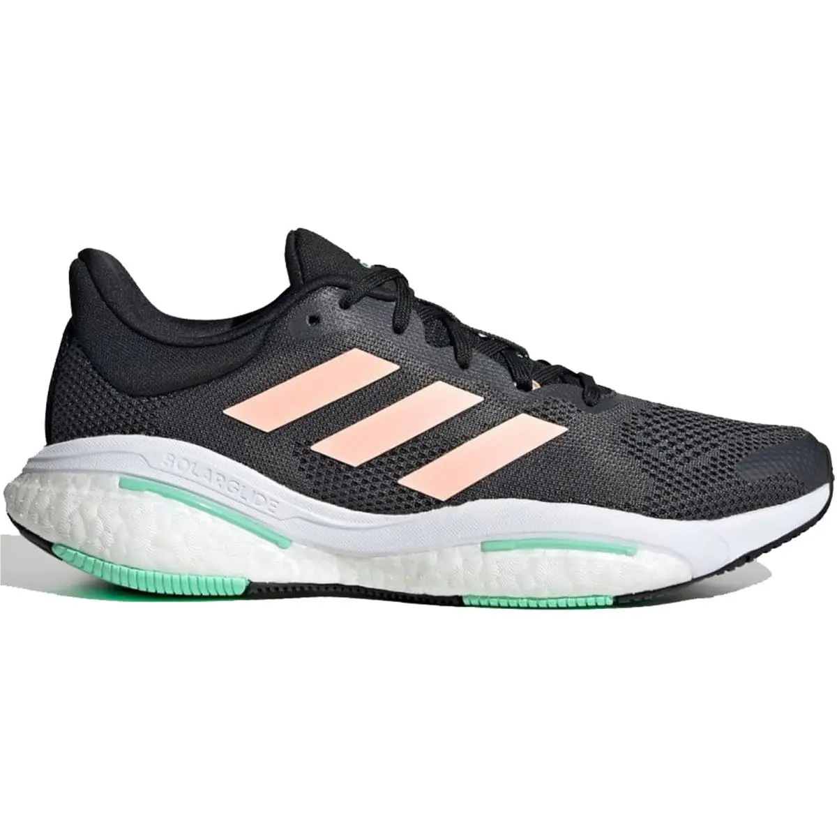 Adidas Women`s Solar Glide 5 Shoes Grey Six/light Flash Orange/pulse Mint - Grey Six / Light Flash Orange / Pulse Mint