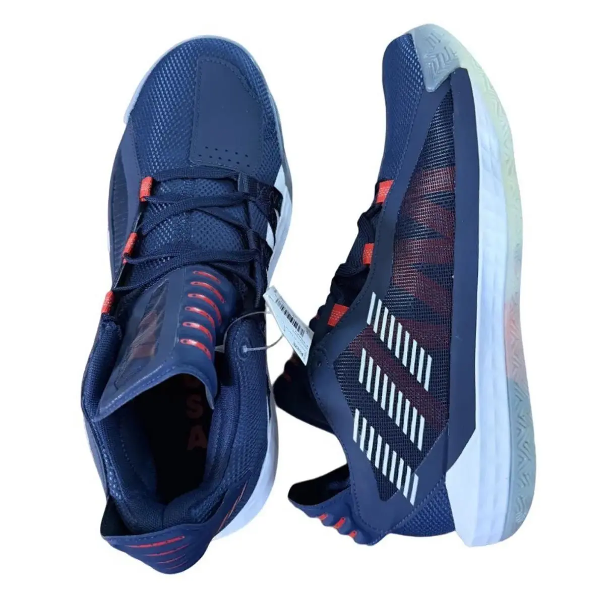 Adidas shoes - adidas Dame 6 GCA - Dame GCA - FY0871 - Navy Blue/Cloud White/Scarlet Red 9