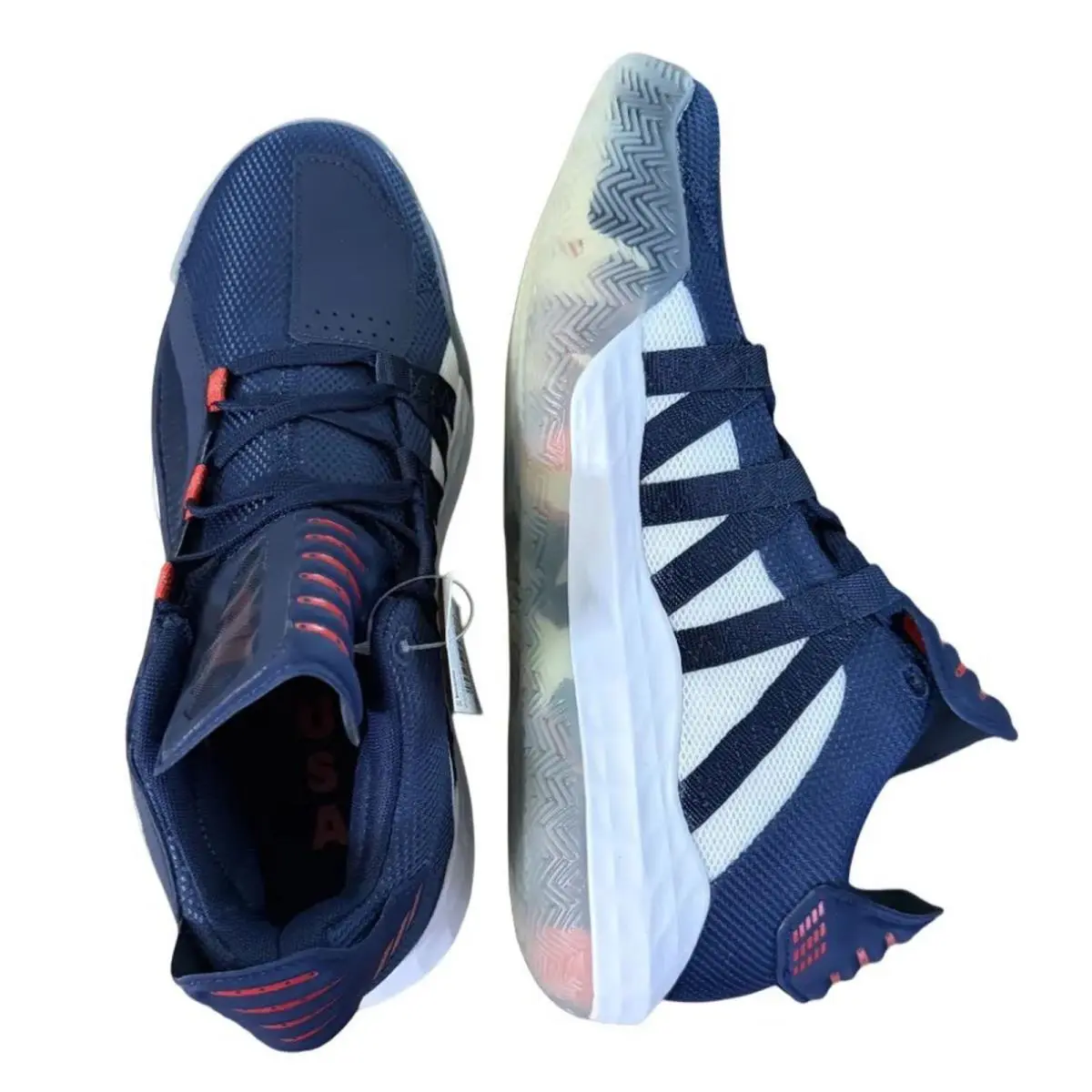 Adidas shoes - adidas Dame 6 GCA - Dame GCA - FY0871 - Navy Blue/Cloud White/Scarlet Red 10