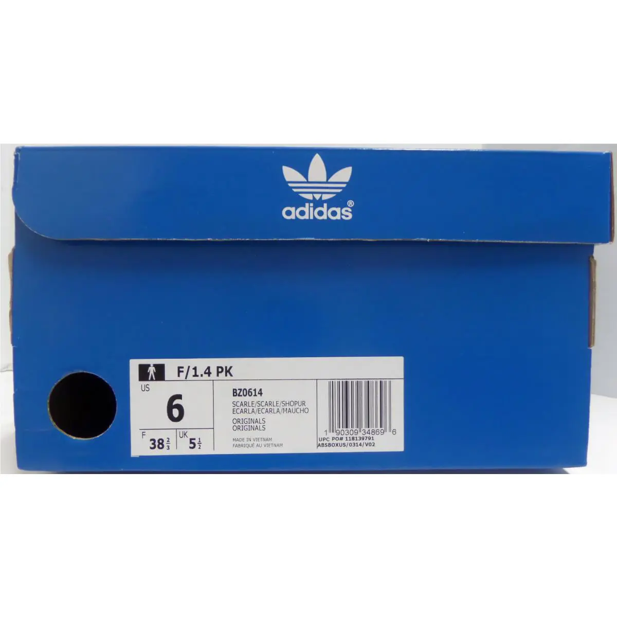 Adidas shoes - ORIGINALS F - ORIGINALS - BZ0614 - Red, s: Scarlet / Scarlet / Shock Purple 10
