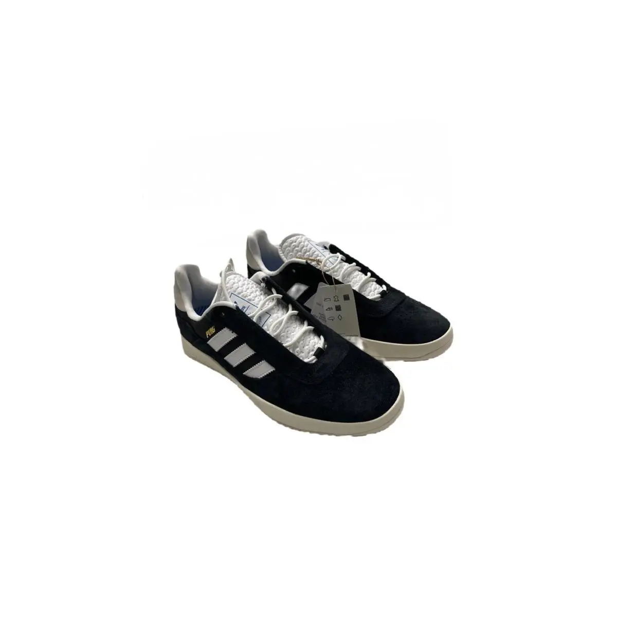 Adidas Men`s Puig Casual/activewear Shoes - Core Black/Cloud White/Blue Bird