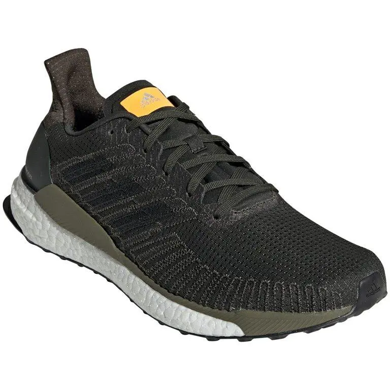 Adidas Men`s Solar Boost 19 M G28057 Running Shoes 7.5 Size - Army Green/White/Black