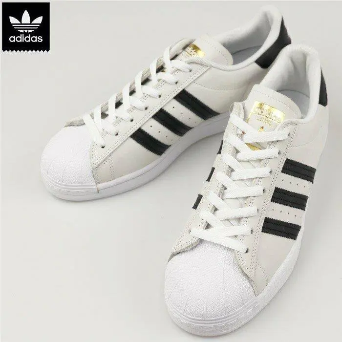 Adidas shoes - ADIDAS SUPERSTAR ADV - SUPERSTAR ADV - FV0322 - WHITE/BLACK/GOLD 10