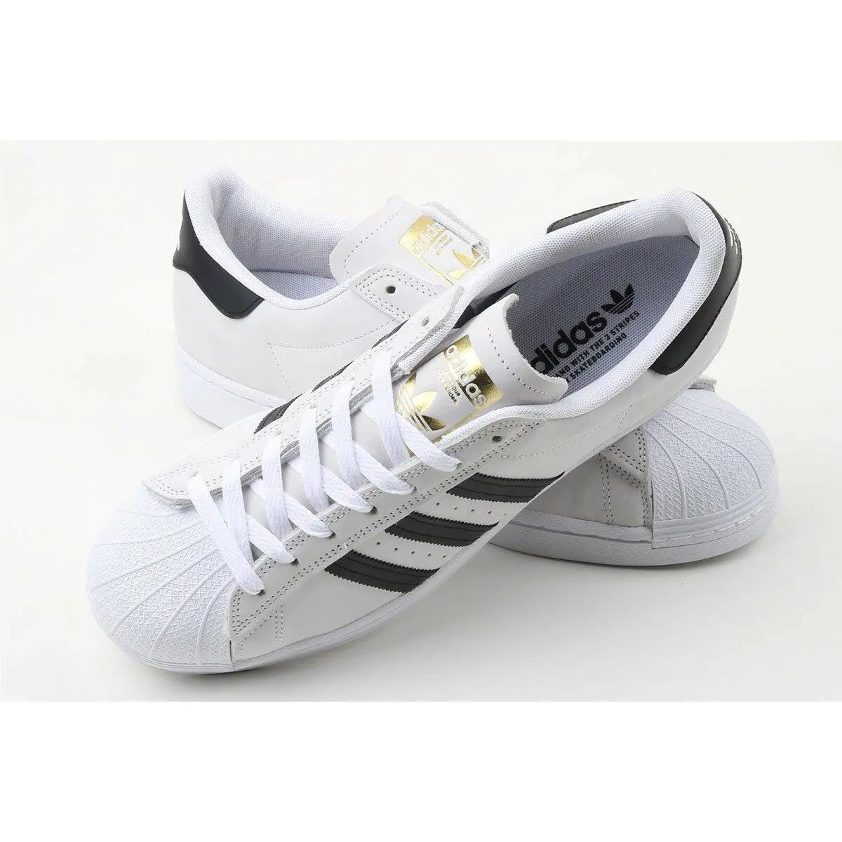Adidas shoes - ADIDAS SUPERSTAR ADV - SUPERSTAR ADV - FV0322 - WHITE/BLACK/GOLD 5