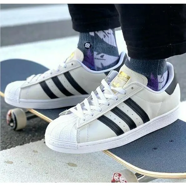 Adidas shoes - ADIDAS SUPERSTAR ADV - SUPERSTAR ADV - FV0322 - WHITE/BLACK/GOLD 11
