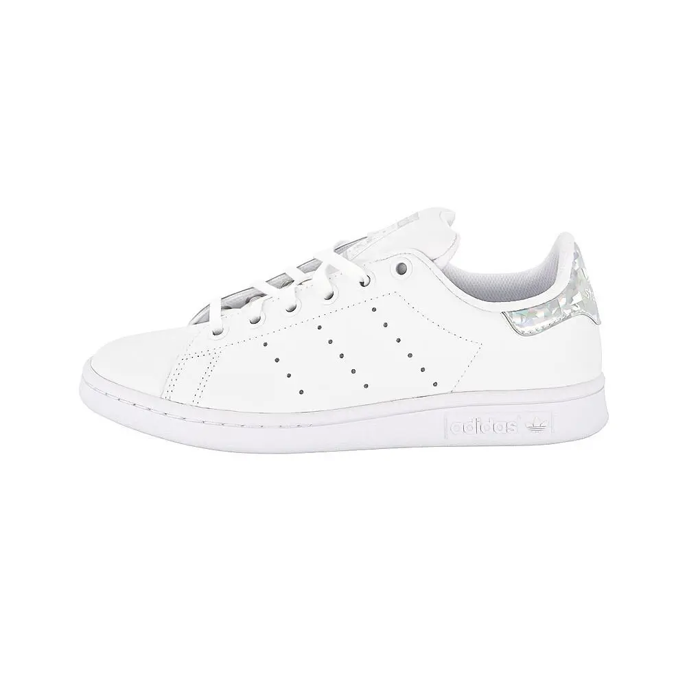 Adidas J Stan Smith White White Core Black EE8483 Kids US Sizes - WHITE WHITE CORE BLACK