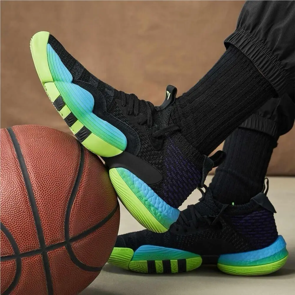 Adidas Trey Young 2 Men`s Size 11.5 Sneakers Basketball Shoe Black Trainers 473
