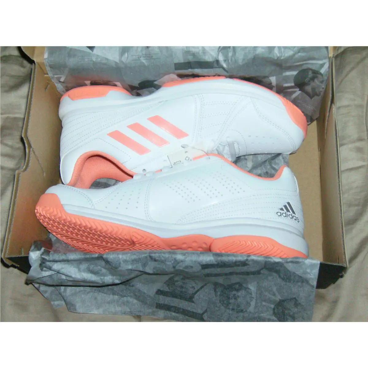 Adidas shoes - 3 Stripes - Stripes - White/Peach 0