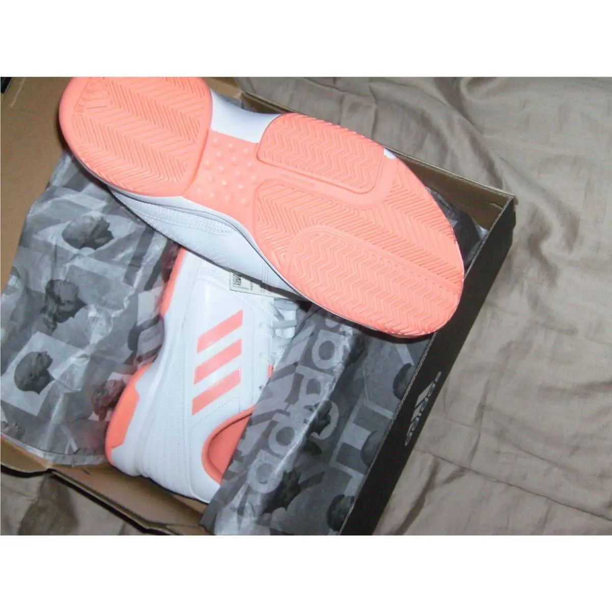 Adidas shoes - 3 Stripes - Stripes - White/Peach 5