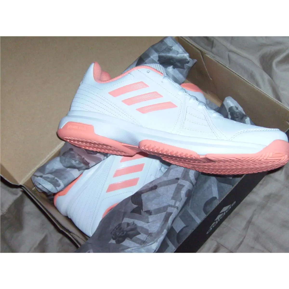 Adidas shoes - 3 Stripes - Stripes - White/Peach 8