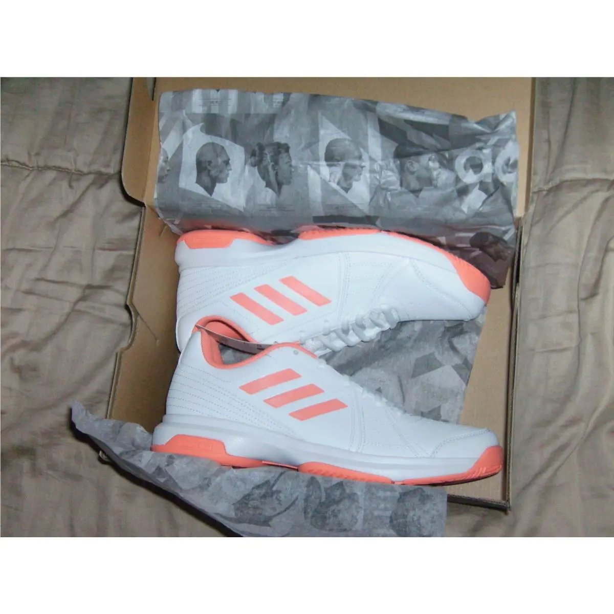 Adidas shoes - 3 Stripes - Stripes - White/Peach 10